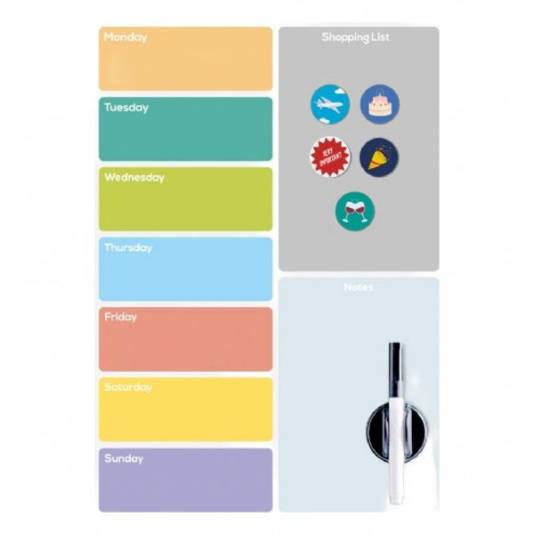 Magnetna tabla za frižider - Week planner 