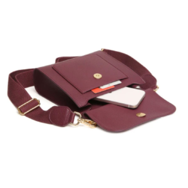 Torba ALICE WHEELER Bloomsbury Crossbody - Berry 