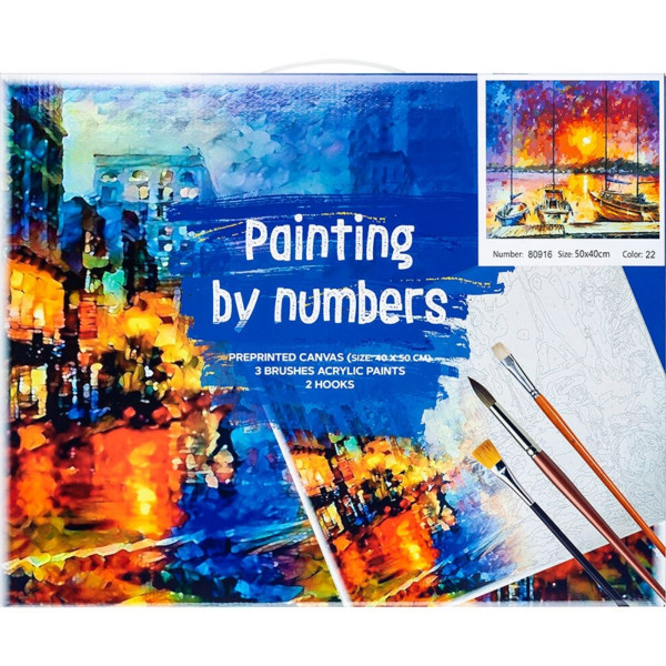 Bojenje po brojevima - More akril 40X50 