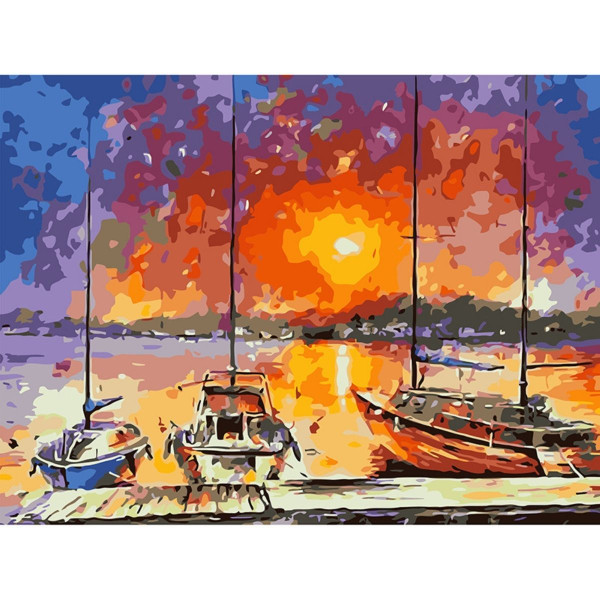 Bojenje po brojevima - More akril 40X50 