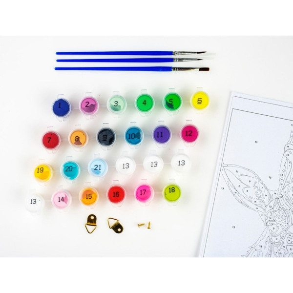 Bojenje po brojevima - Buket divljeg cveća akril 40X50 