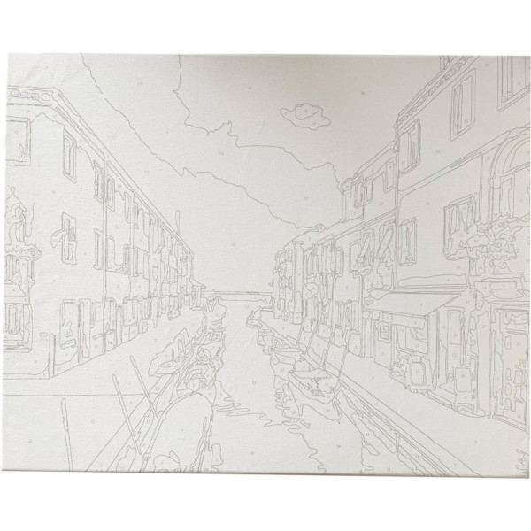 Bojenje po brojevima - Venecija akril 40X50 