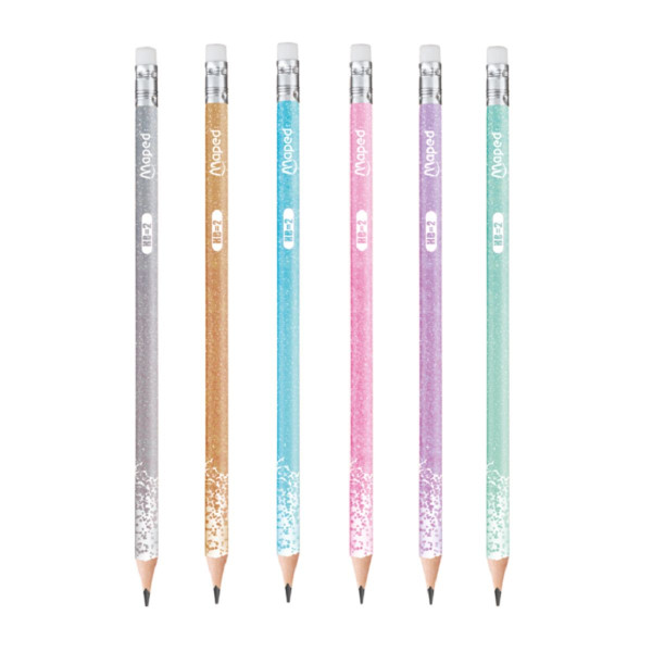 Grafitna olovka MAPED H sa gumicom Glitter 
