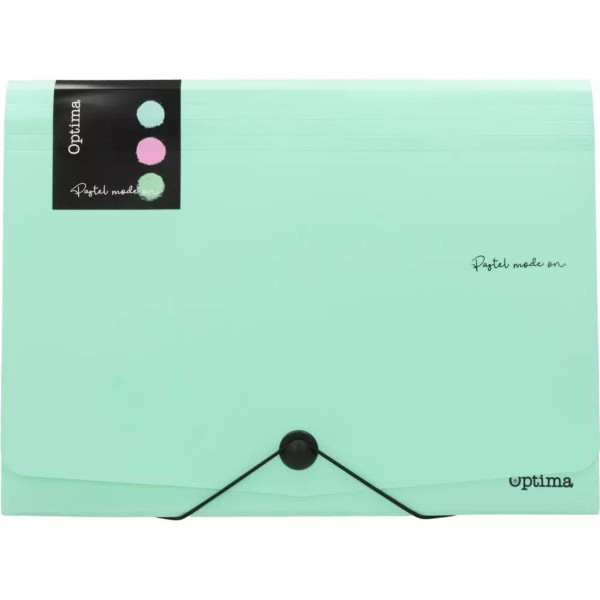 Fascikla sa pregradama A4 OPTIMA pastel 