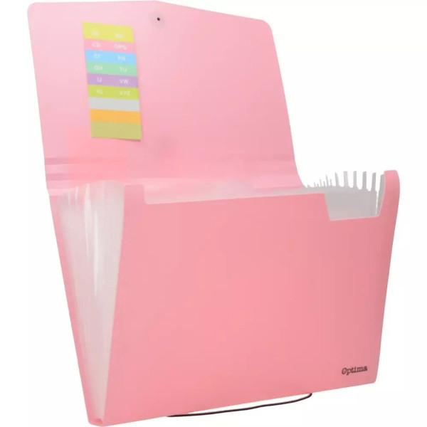Fascikla sa pregradama A4 OPTIMA pastel 