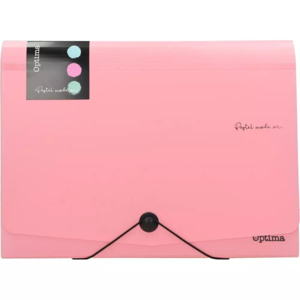 Fascikla sa pregradama A4 OPTIMA pastel 