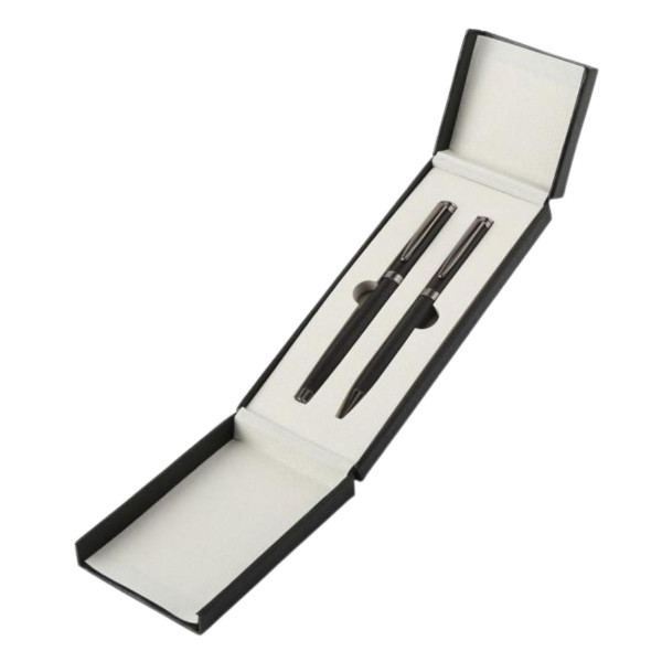 Poklon set za pisanje crni TALON hemijska olovka i roler 