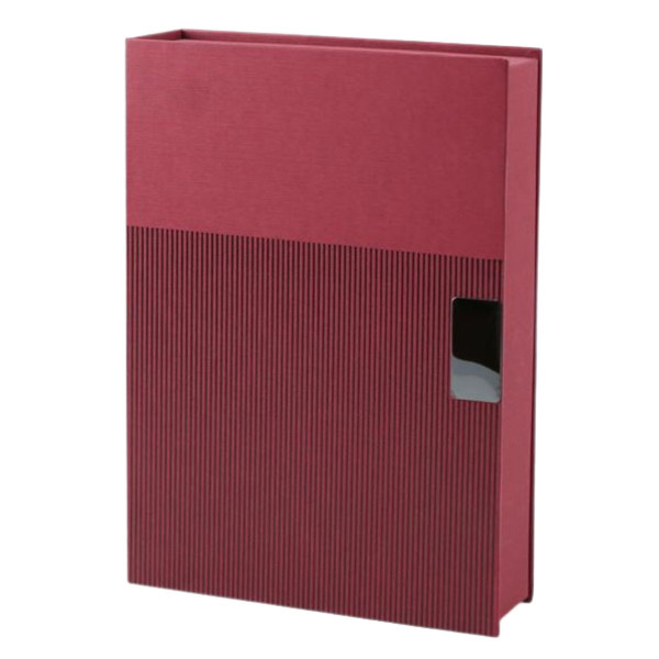 Poklon set za pisanje crveni TWIST notes, hemijska olovka i privezak 