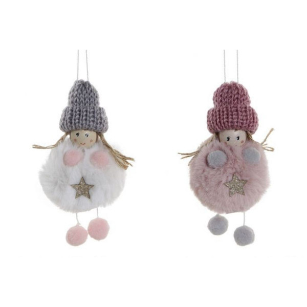 Viseći ukras devojčica sa kapom ITEM novogodišnja dekoracija 
