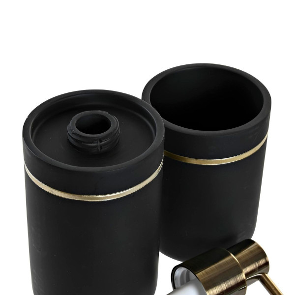 Set za kupatilo ITEM Crno-zlatni 