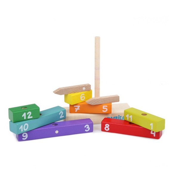 Drveni sat CUBIKA 10 elemenata 