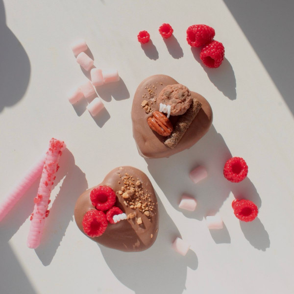 Sveća srce čokoladna KETLIMONS Tortica set 2/1 