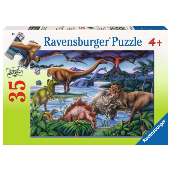 Puzzle RAVENSBURGER Igralište za dinosauruse 35 