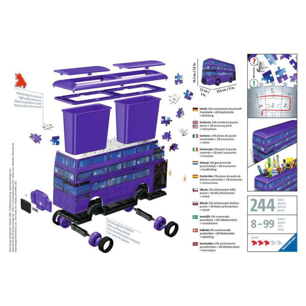 Puzzle 3D RAVENSBURGER Harry Potter London bus 