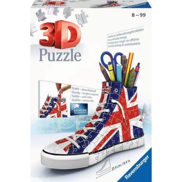 Puzzle 3D RAVENSBURGER Patika za olovke sa britanskom zastavom 