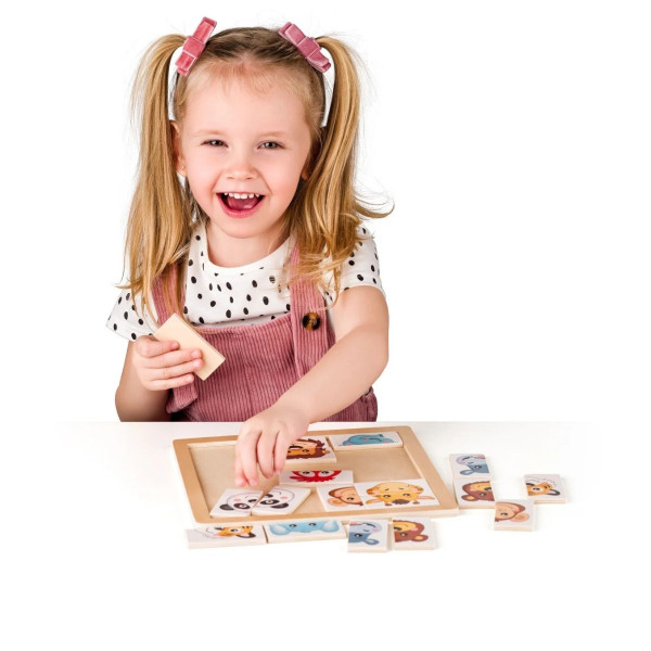 Drvene puzzle WOODY životinje 