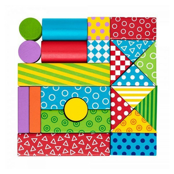 Set kockica WOODY u prikolici 