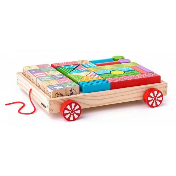 Set kockica WOODY u prikolici 