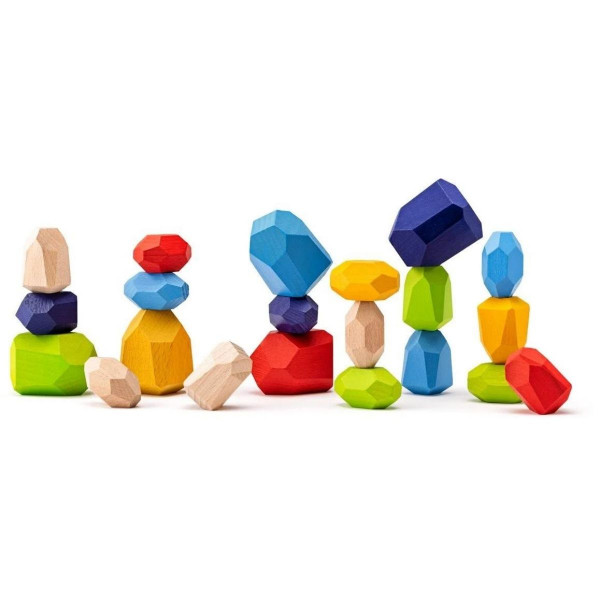 Balans igra WOODY drveno kamenje 