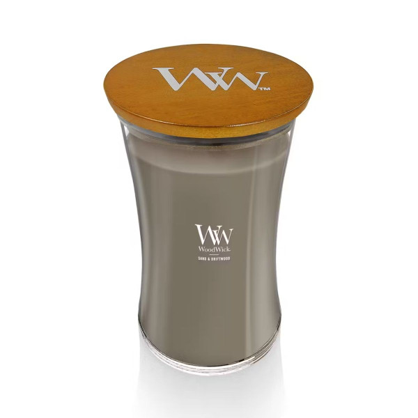 Sveća WOODWICK L Classic - Sand & Driftwood 