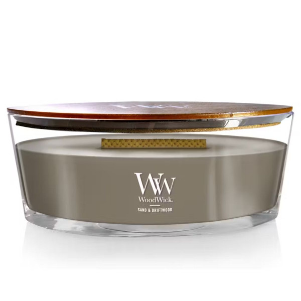 Sveća WOODWICK Elipse - Sand & Driftwood 