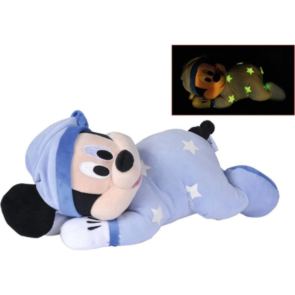 Plišana igračka DISNEY Mickey Mouse 30cm glow in the dark 