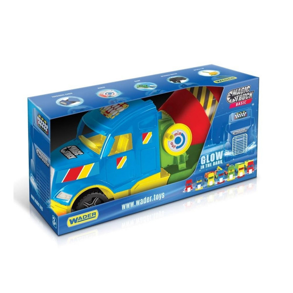 Kamion WADER betonjerka mešalica svetli u mraku 