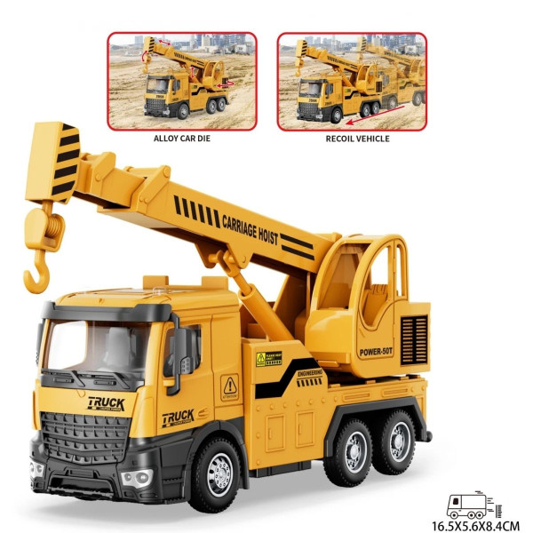 Metalni kamion 1:32 građevinska dizalica 
