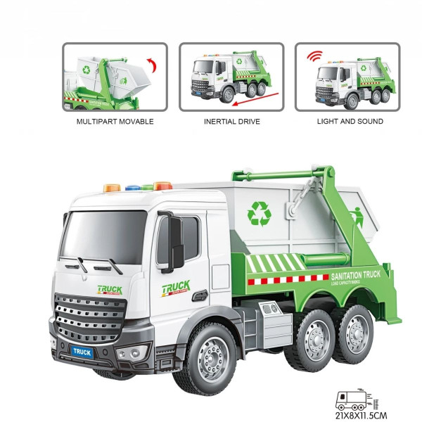 Kamion 1:18 đubretarac sa zvukom i svetlom 