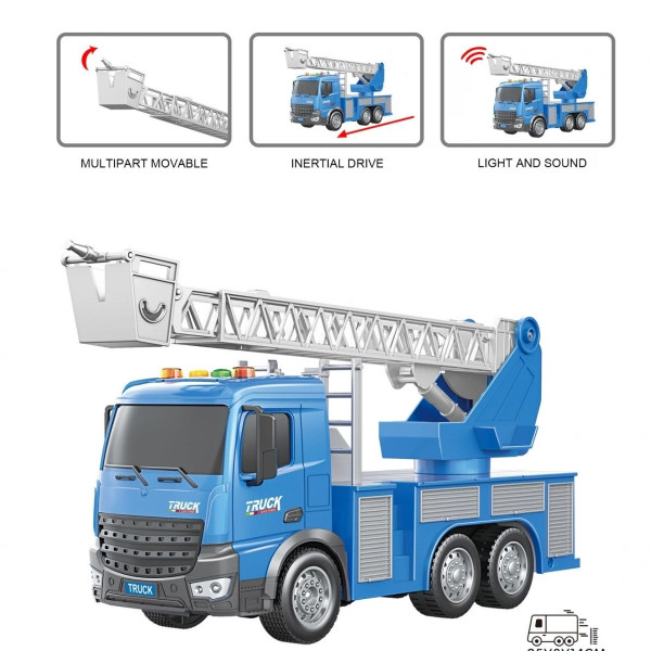 Kamion 1:18 dizalica sa platformom sa zvukom i svetlom 