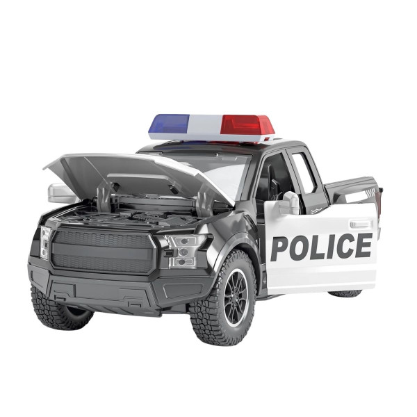 Džip 1:16 policijski crni sa zvukom i svetlom 