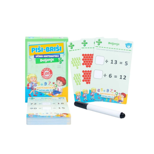 Piši-briši karte - deljenje 