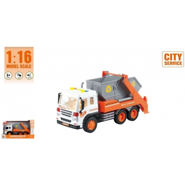 Kamion đubretarac 1:16 sweeper sa zvukom i svetlom 