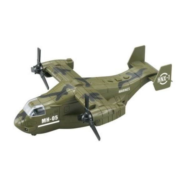 Avion 1:16 vojni maslinasti sa zvukom i svetlom 