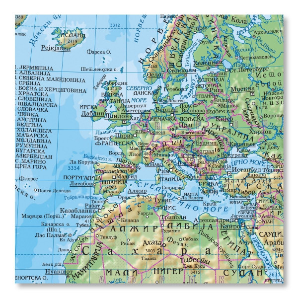 Karta sveta MAGIC MAP 1:86 000 000 