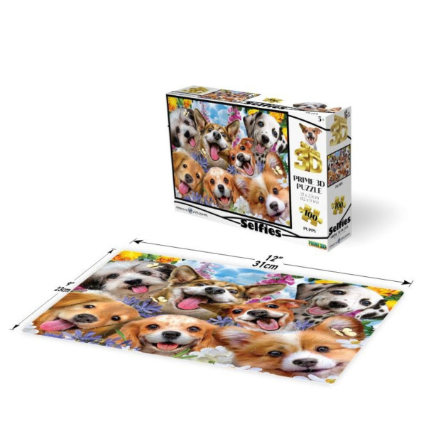 Puzzle 3D Selfi sa kucama 100 