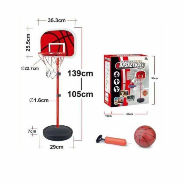 Koš na stalku sa loptom i pumpom 