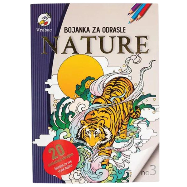 Bojanka za odrasle VRABAC Nature 