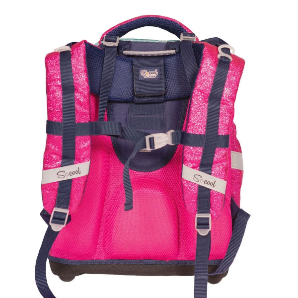 Anatomski ranac SCOOL - Unicorn Dark Blue 