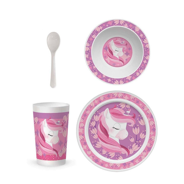 Set za jelo SCOOL Baby - Unicorn 