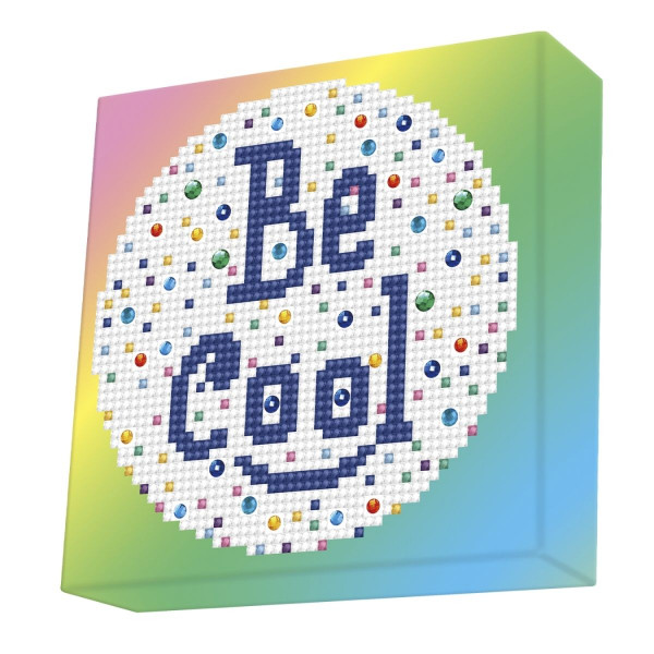 Ukrasi tačkicama DOTZIES platno 15x15 - Be Cool 