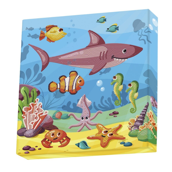 Ukrasi tačkicama DOTZIES platno 28x28 - Ocean 