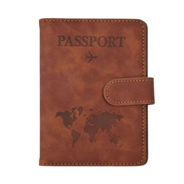 Korice za pasoš TRAVEL magnet braon 