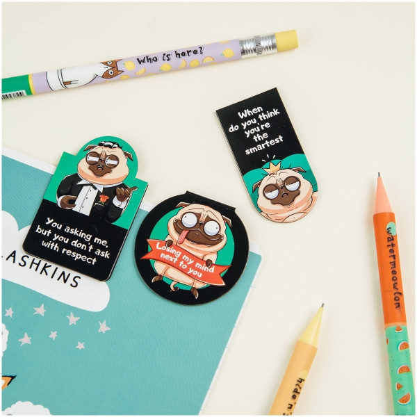 Bookmarker MESHU Funny Pug 