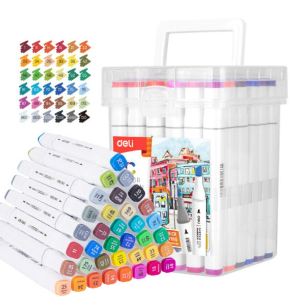 Markeri DELI twin art sketch - set box 36 