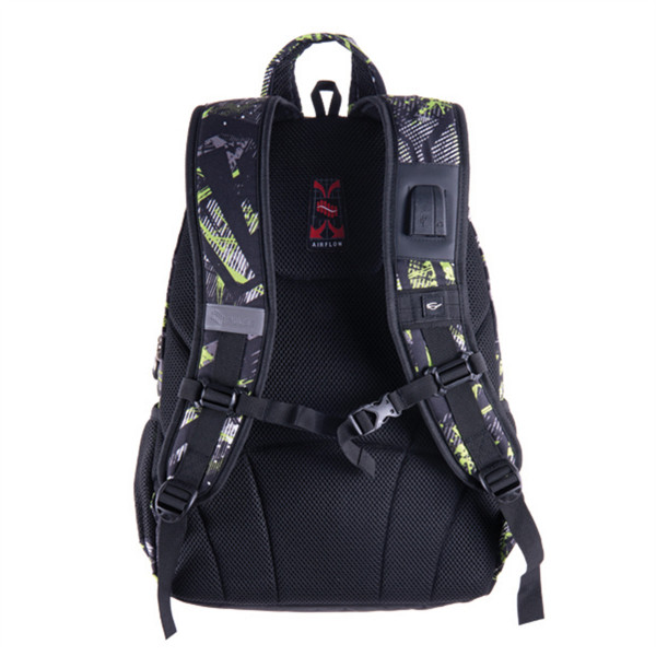 Školski ranac PULSE 2u1 Teens - Green riddle 