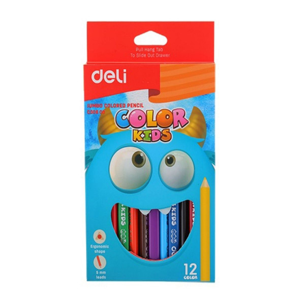 Drvene bojice 12 DELI Jumbo 