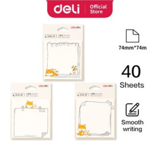 Stiker blok DELI maca 