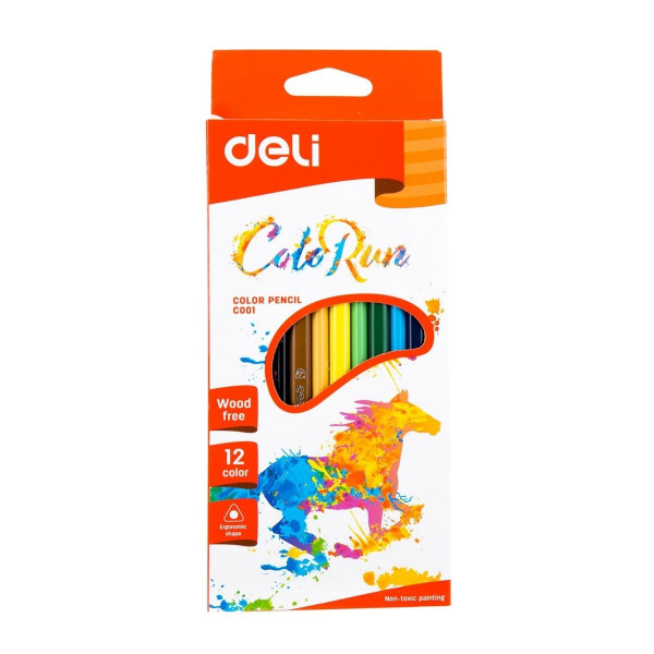 Plastične bojice 12 DELI Color Run 