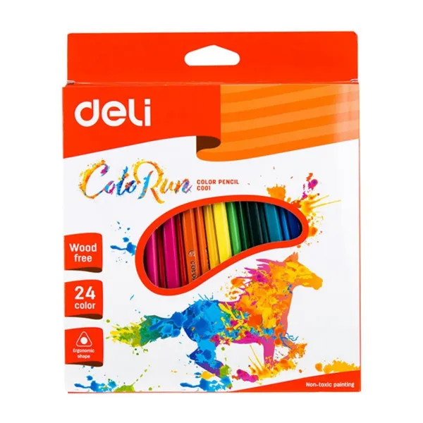 Plastične bojice 24 DELI Color Run 